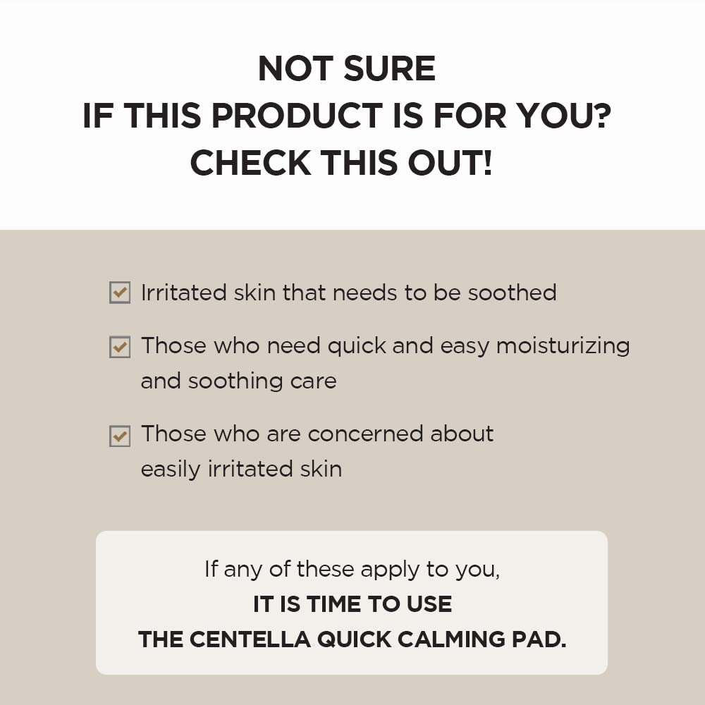 SKIN1004 Madagascar Centella Quick Calming Pad 70ea, 130ml, Quick Calming Effects Soothing for Sensitive Skin