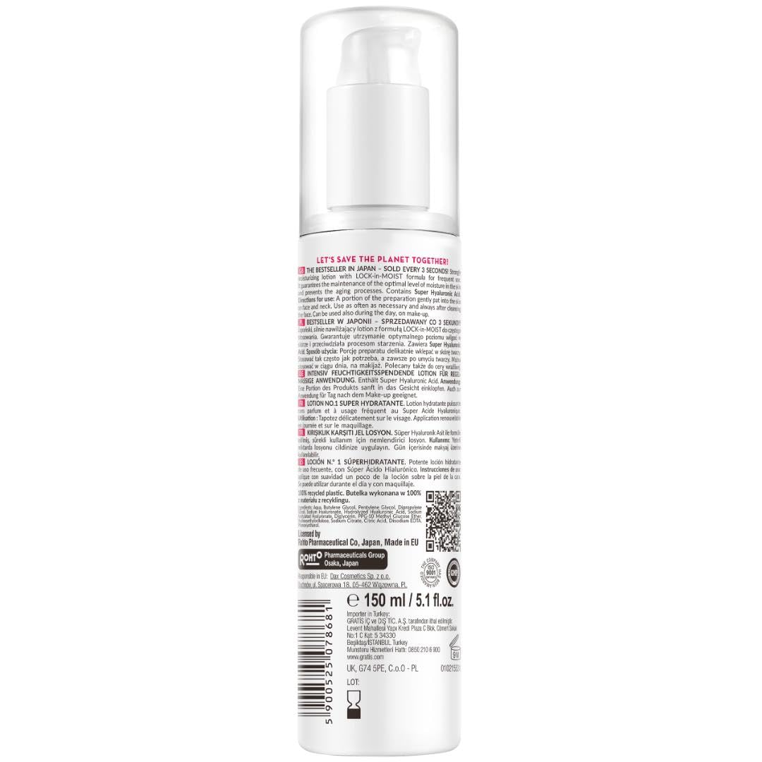 Hada Labo Tokyo - Super Hyaluronic Acid Super Hydrator Lotion, for Age 18-39, 150 ml bottle (Pack of 1)