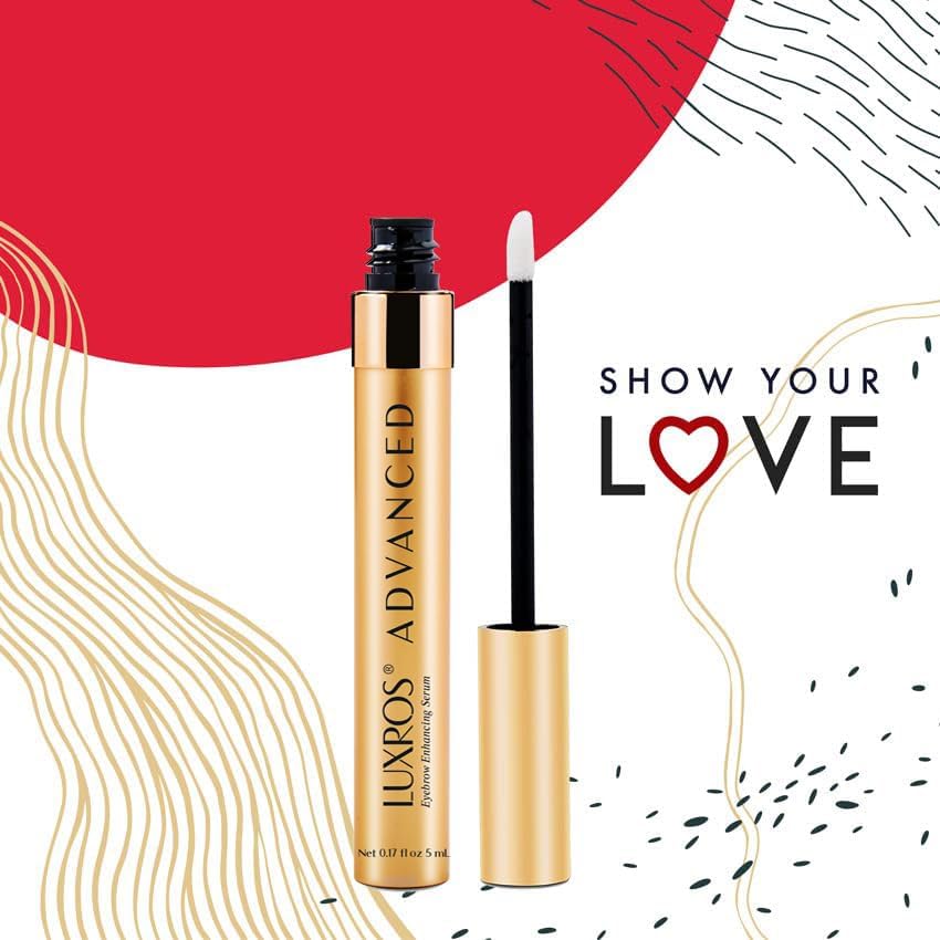 LUXROS Eyebrow Enhancer, Boost Serum for Longer, Thicker, Healthier Brows - 5ml, 6 Month Supply