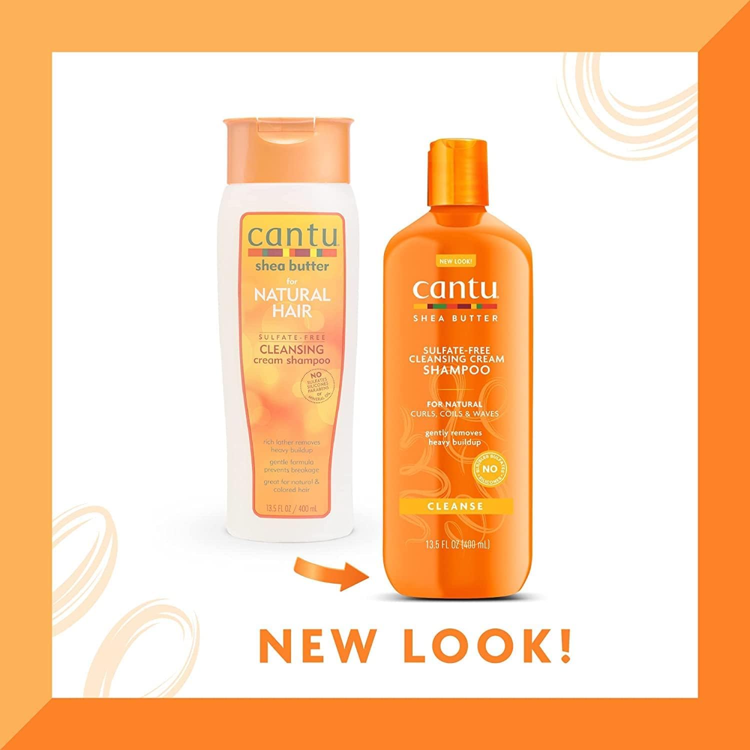 Cantu Shea Butter for Natural Hair Shampoo and Conditioner SULFATE FREE by Cantu