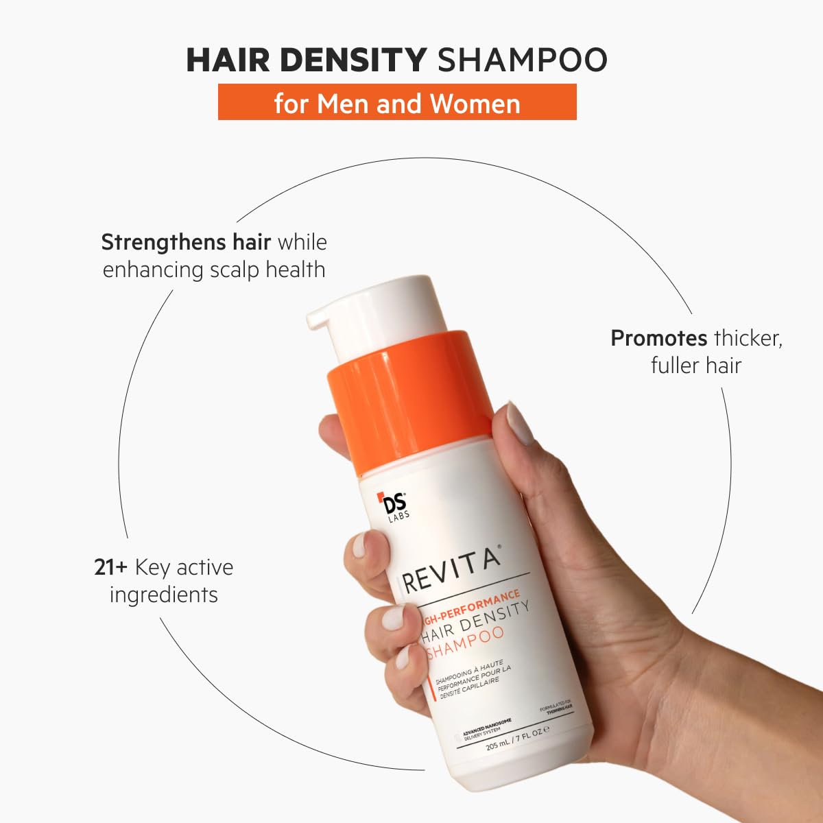 DS LABORATORIES Revita High Performance Hair Stimulating Shampoo 205 Milliliter Anti-Hair Loss