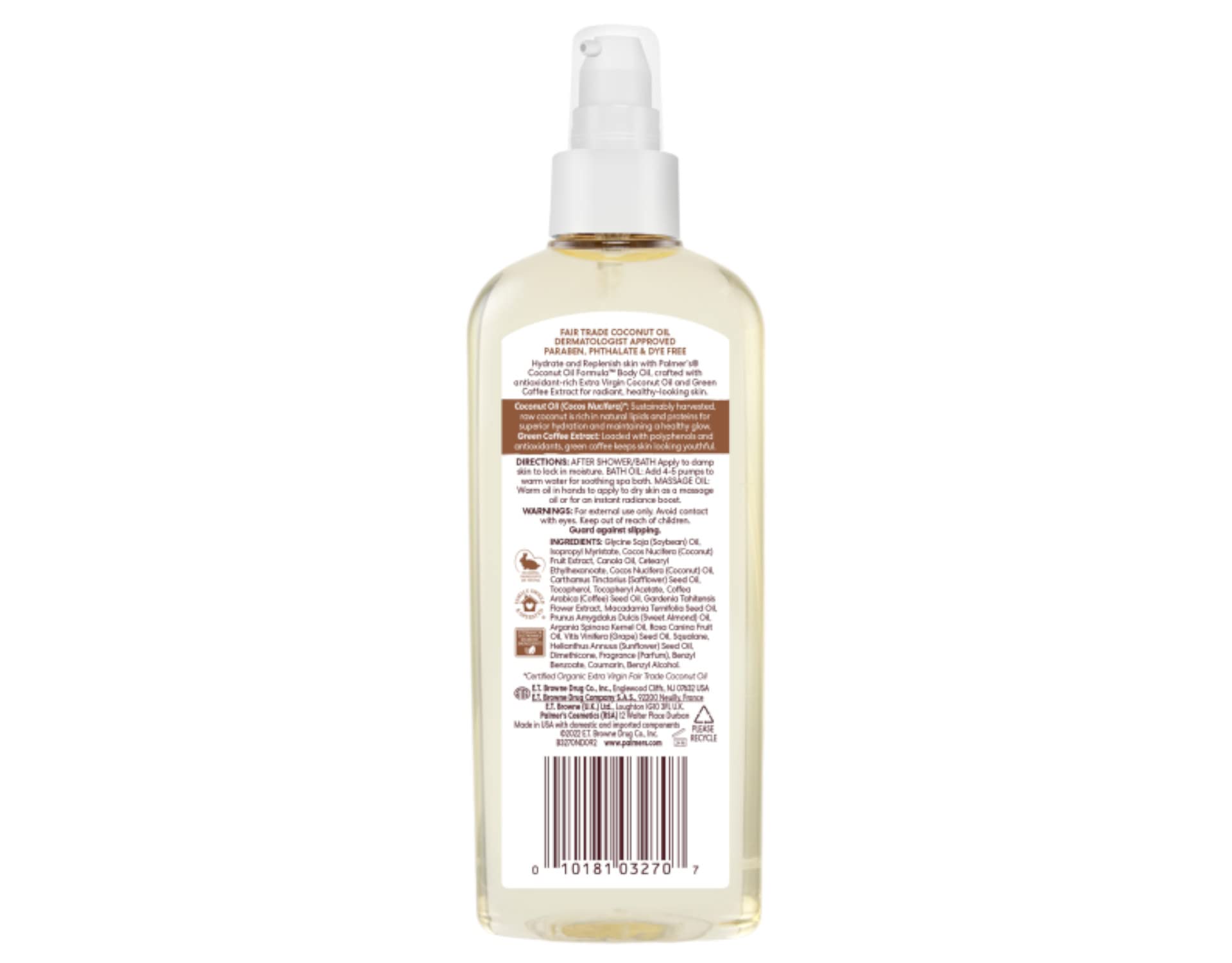 Palmer's Coconut Oil Formula Body Oil, 5.1 oz - 2pc by Palmer's