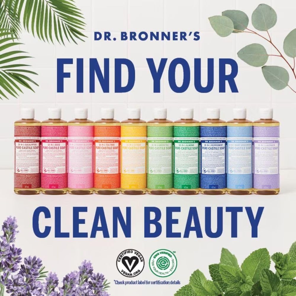 Dr. Bronner's, Organic PureCastile Liquid Soap, Lavender, 475 ml