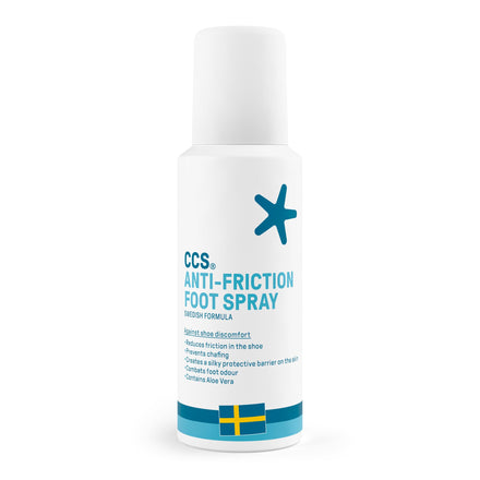 CCS Anti-Friction Foot Spray for increased comfort in the shoe - Prevents skin irritation and chafing caused by friction - 100ml