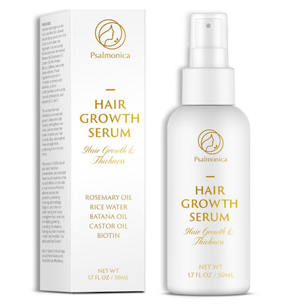 Hair Growth Serum: Rosemary Batana Castor Oil Rice Water Biotin Hair Oils for Hair Growths - Hair Growth Thickening Product - Hair Loss Treatments for Women Men(1.7fl oz)