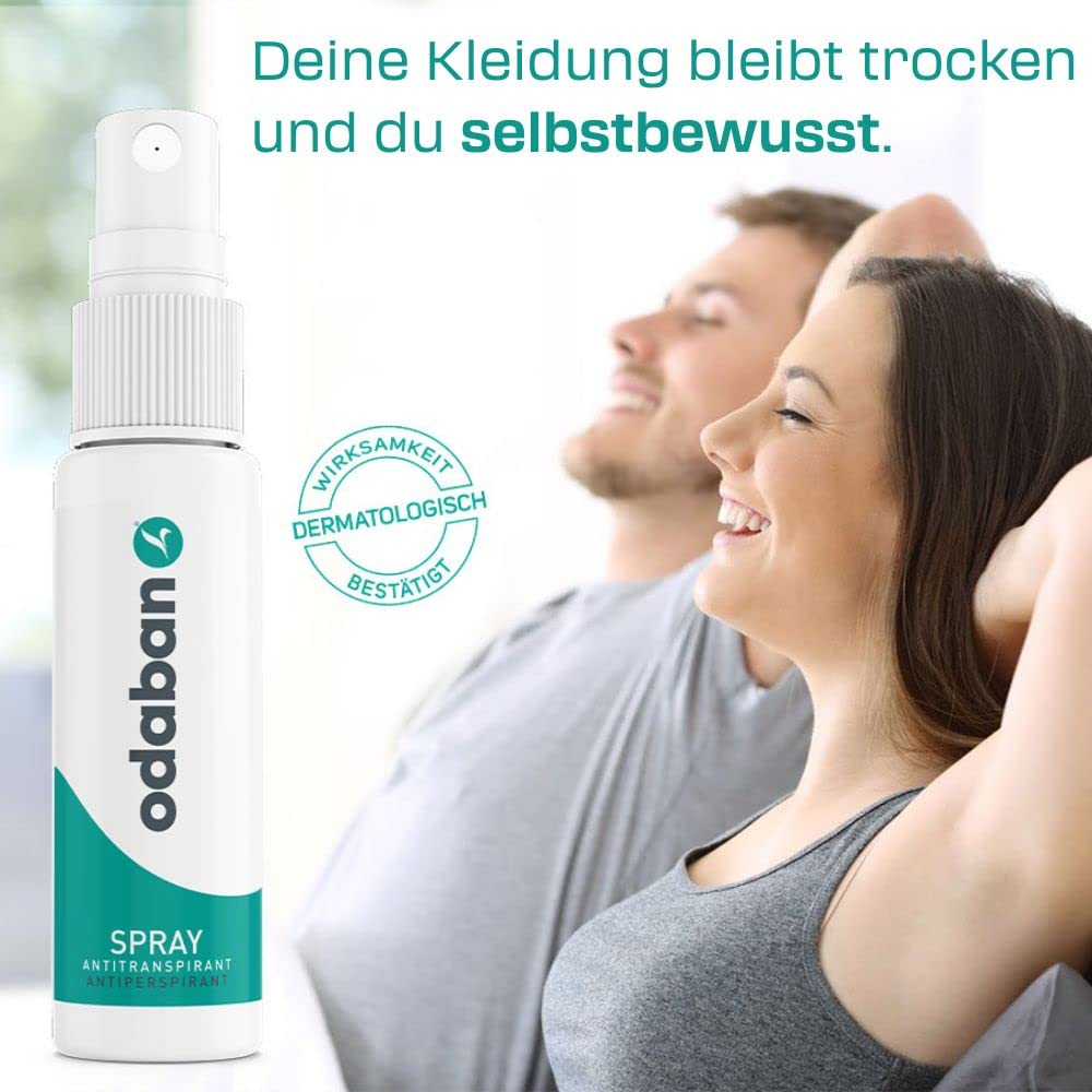 Odaban Antiperspirant Deodorant Spray, Clinical Strength Aluminium Chloride Strong Antiperspirant Hyperhidrosis Treatment Sleep Spray for Excessive Sweating, 30 ml (Pack Of 1)
