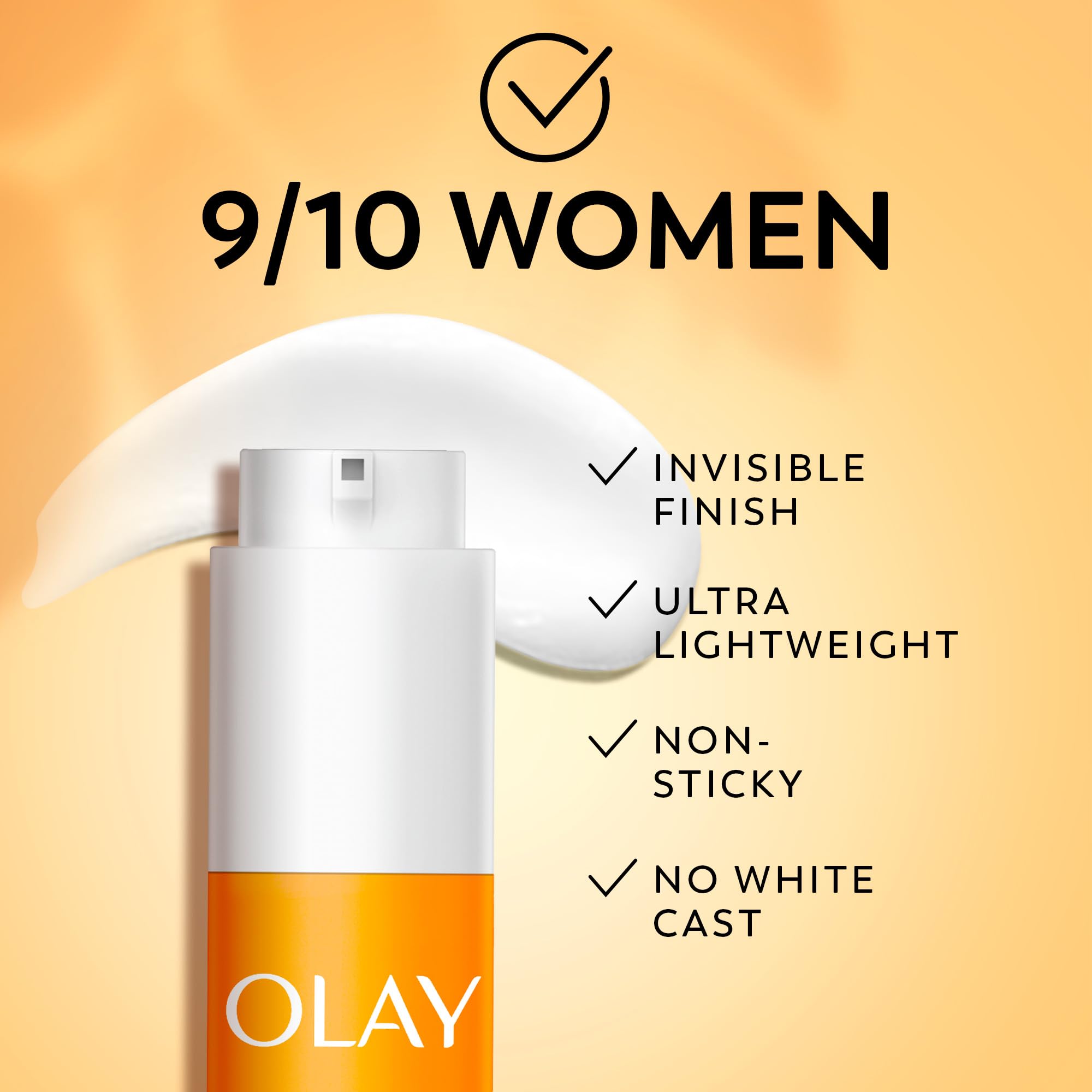 Olay Vitamin C Brighten & Glow 3in1 Moisturising Fluid SPF50+ Hydrating Skincare Moisturiser and Primer with Niacinamide, Provides Hydration, Glow, UV Protection, and Helps Correct Dark Spots, 50ml