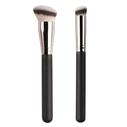 TingDongWei 2 Pieces Foundation Brush and Concealer Brush, Professional Flat Tip Kabuki Brush for Liquid Foundation, Polishing
