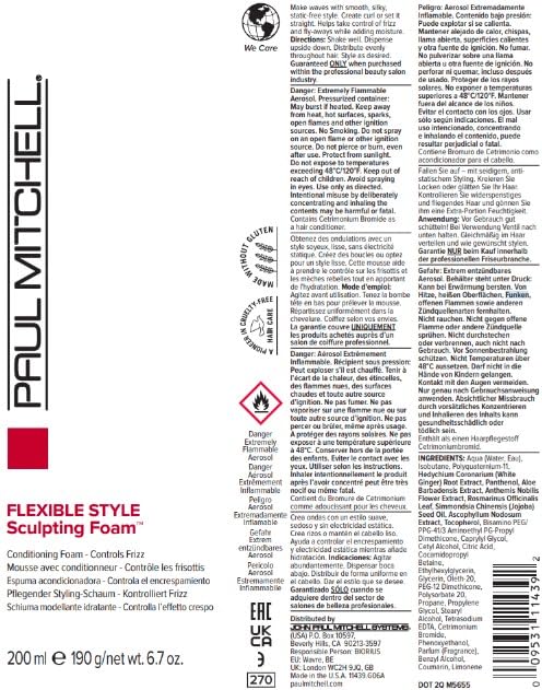 Paul Mitchell Flexible Style Sculpting Foam, 1 x 200 ml