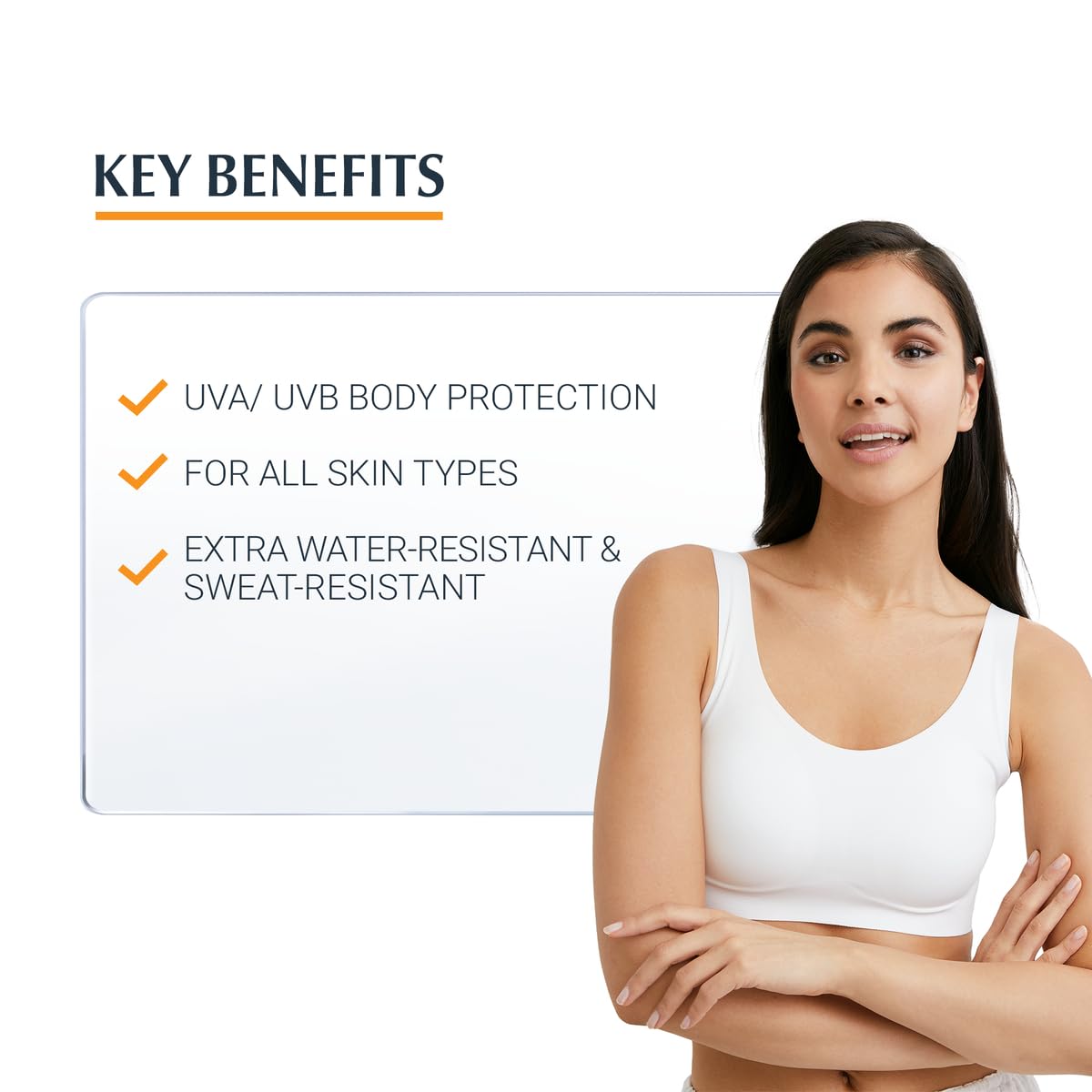 Eucerin Sun Body Oil Control Gel-Cream SPF 50+ 200ml, Ultra-Light Dry Touch Gel Sun Cream for Oily Skin, Fast-Drying Sunscreen with Oil Control Technology, Water-Resistant
