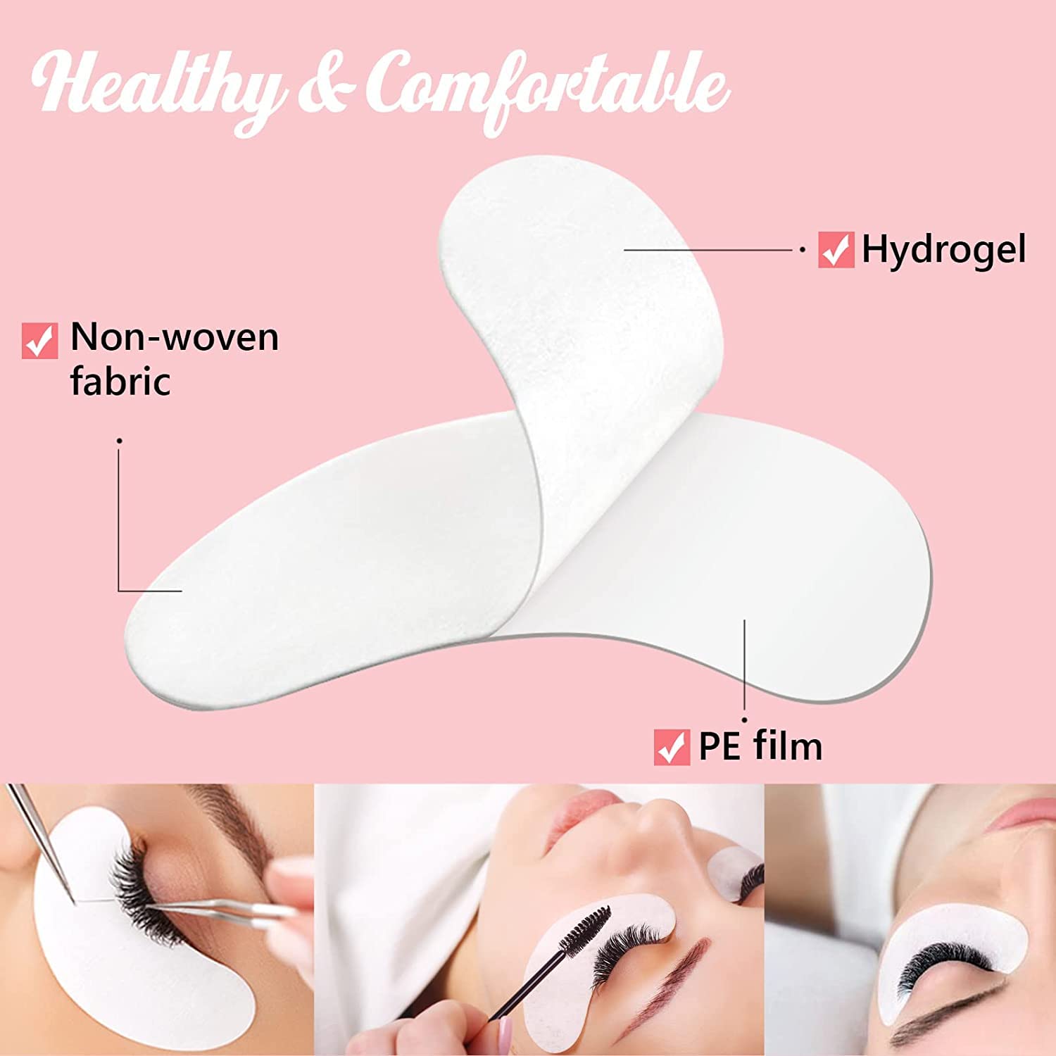 GreenLifeĀ® 200 Pairs Eyelash Lash Extension Under Eye Patches Under Eye Gel Collagen Eye Pads Lint Patches