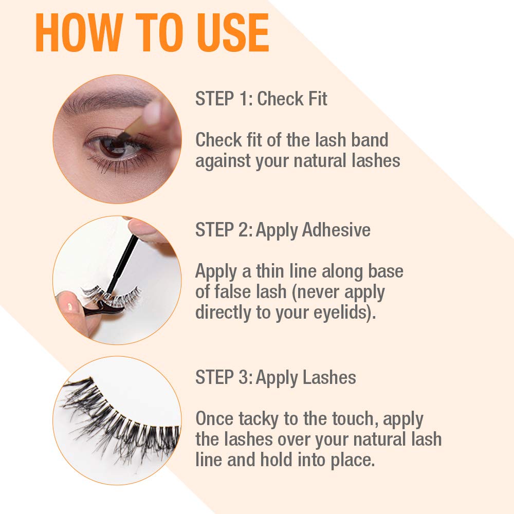 DUO Brush-On Strip Lash Adhesive - Dark Tone, Latex-Free, Quick-Drying, Long-Lasting Lash Glue for Strip & Individual Lashes, 0.18 oz, 1-Pack