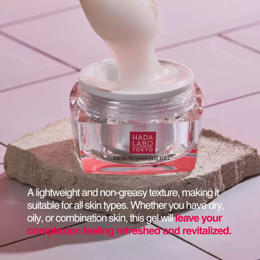Hada Labo Tokyo - Intense Hydrating Skin-Plumping Gel Day & Night, with Super Hyaluronic Acid, for Age 18-39, 50 ml Jar (Pack of 1)