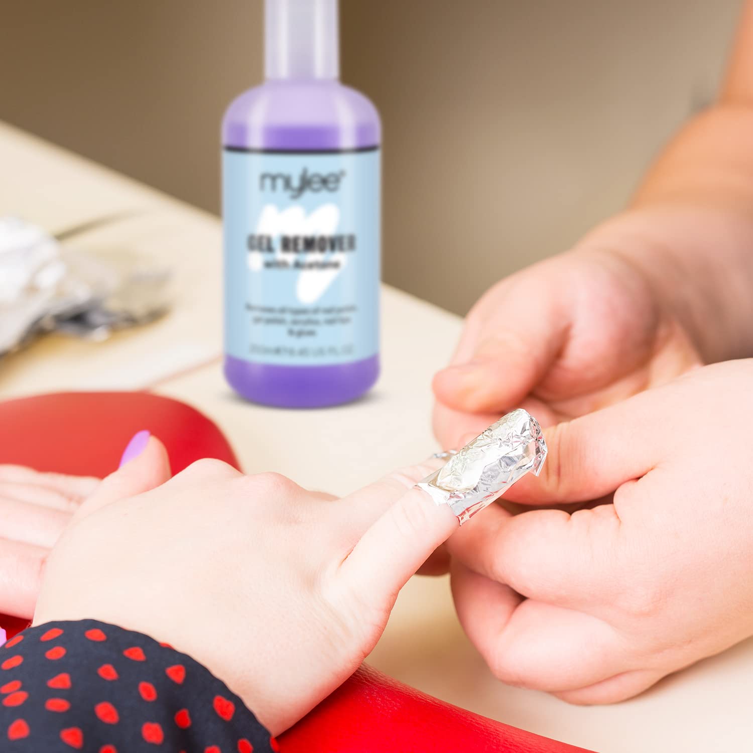 Mylee Nail Gel Polish Prep Wipe + Remover Cleanser UV LED Manicure Acetone 2x250ml by Mylee