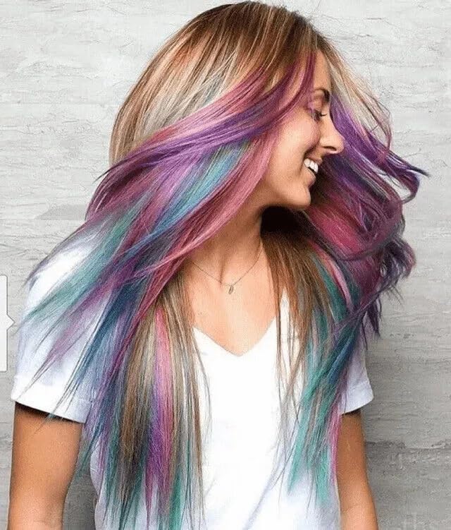 6 * 200ml Cans Rainbow Colour Hair Spray - Perfect for fun and Special Occasions -Vibrant Cans of Rainbow Colour Hair Spray