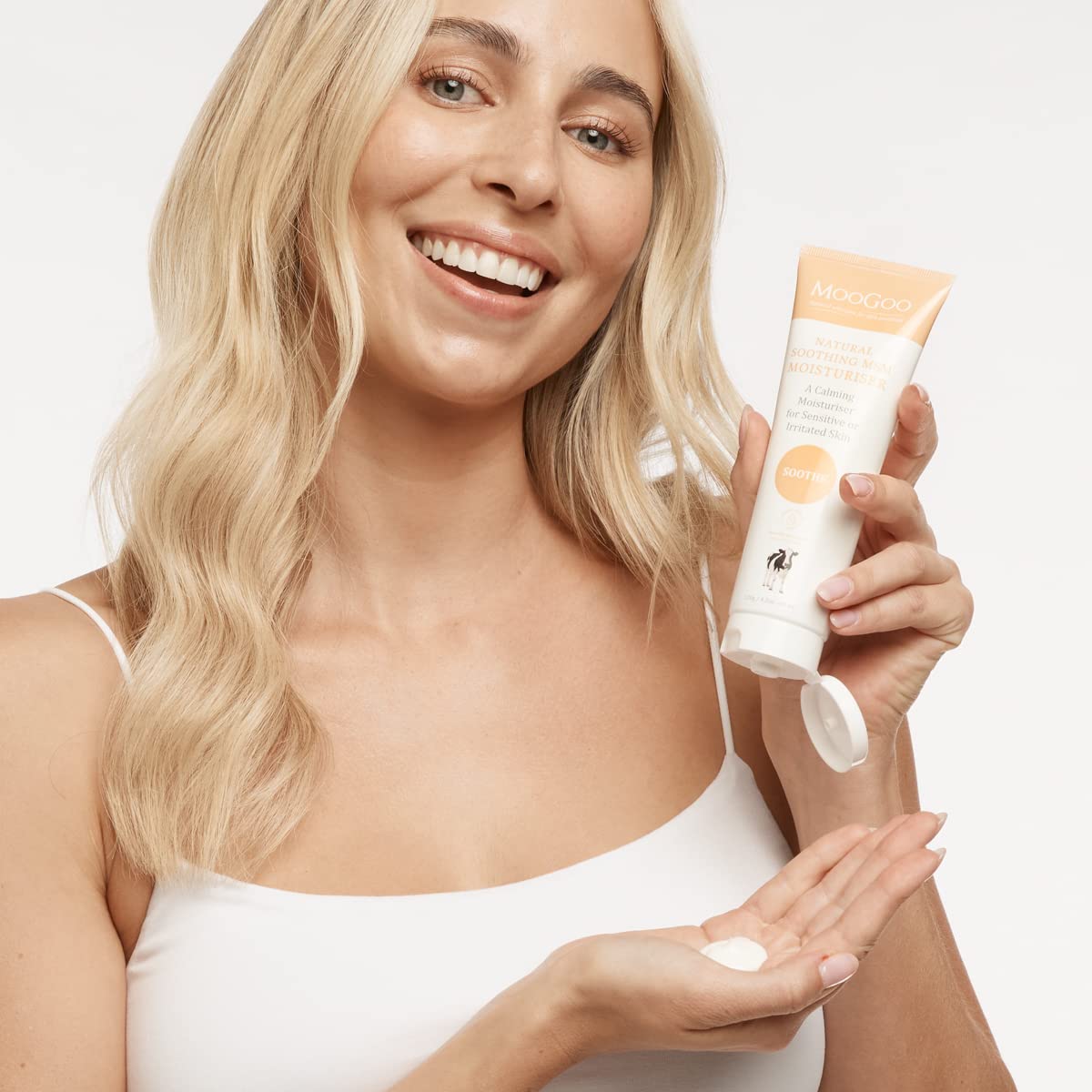 MooGoo Soothing MSM Moisturiser - Calming Face & Body Moisturiser for Sensitive, Red or Sunburnt, Dry, or Irritated Skin Including Eczema, Psoriasis & Rosacea (4.2 Fl Oz)
