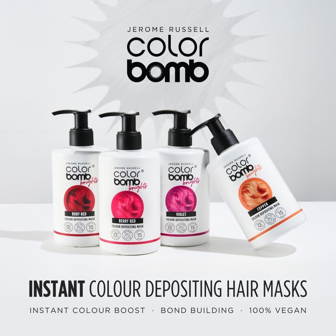 Jerome Russell Color Bomb Brights – Copper Colour Depositing Conditioning Mask, 300ml