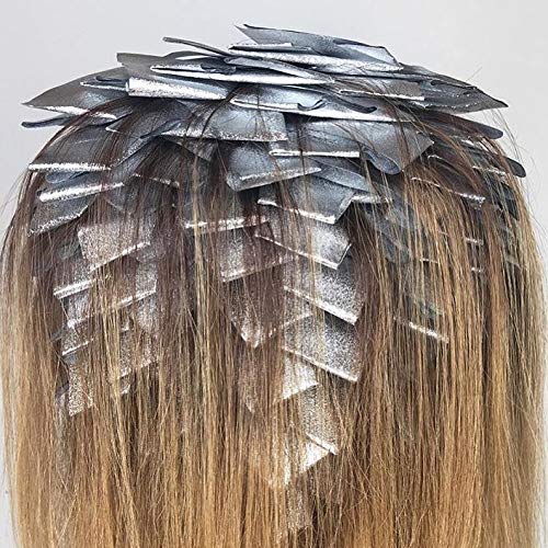 Framar Silver Embossed Pop Up Hair Foil - Hair Foils for Highlighting, Foils for Highlights, Hairdressing Foil for Hair Highlights, Non Slip Embossed Texture – 500 Sheets