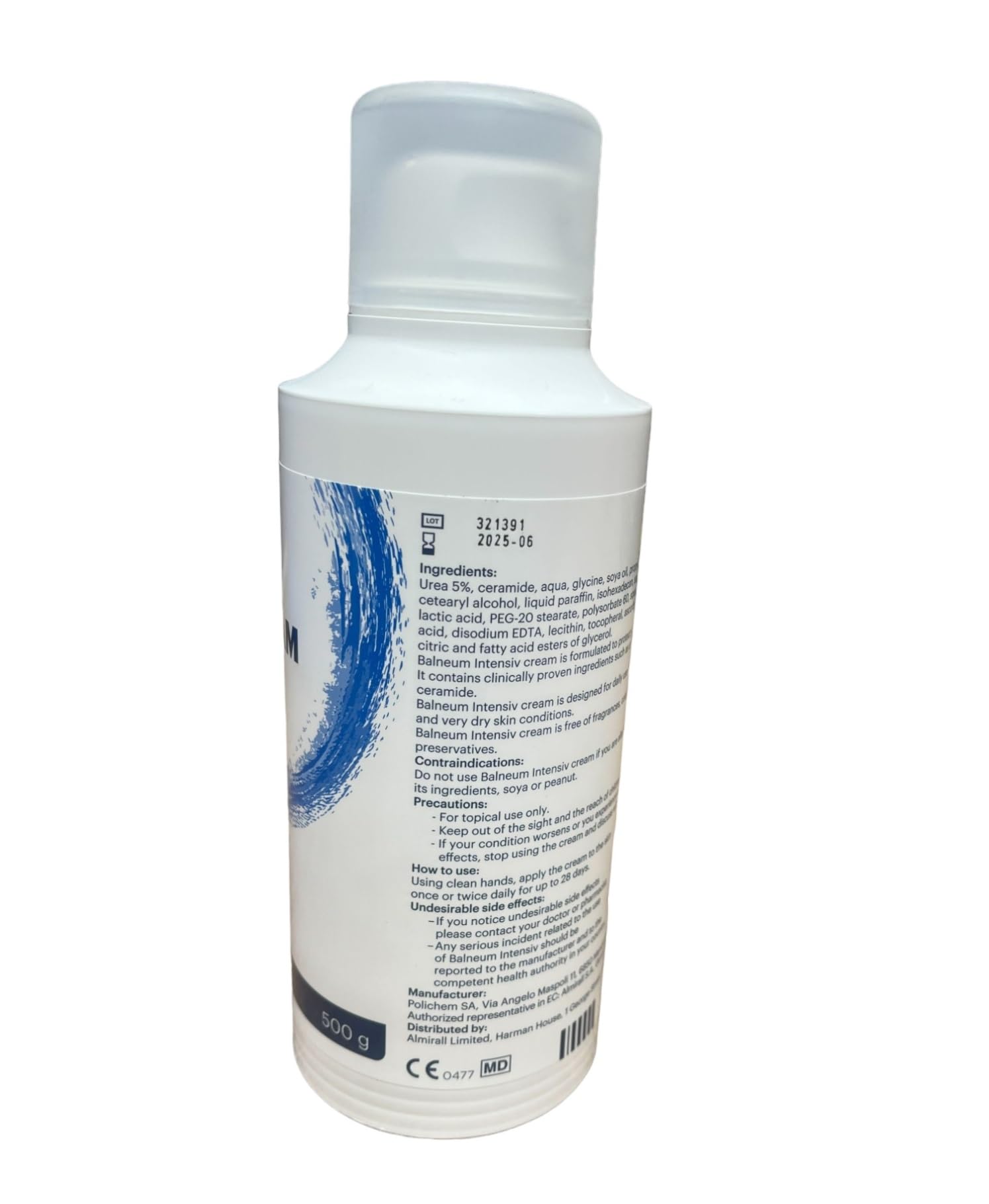 Balneum Cream for Dry Skin, 17.7 Oz