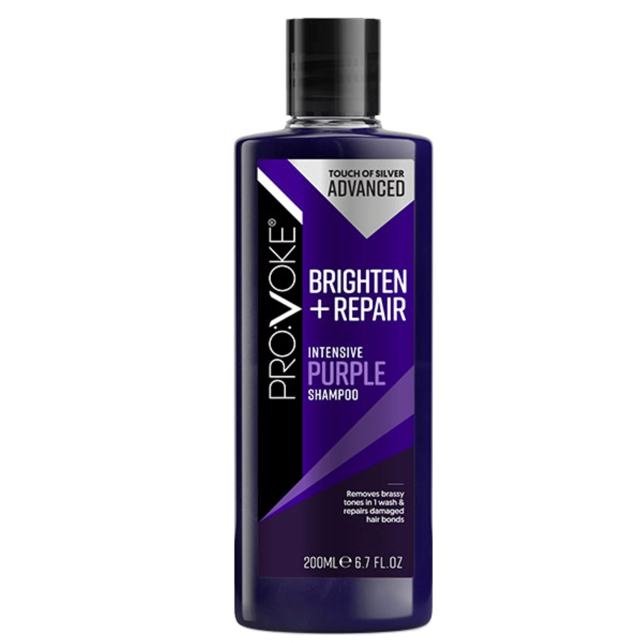 PROVOKE Touch of Silver Advanced Brighten and Repair Shampoo and Conditioner 200 ml Removes Brassy Yellow Tones Instantly Deep Repair Nourish and Restore Duo Pack