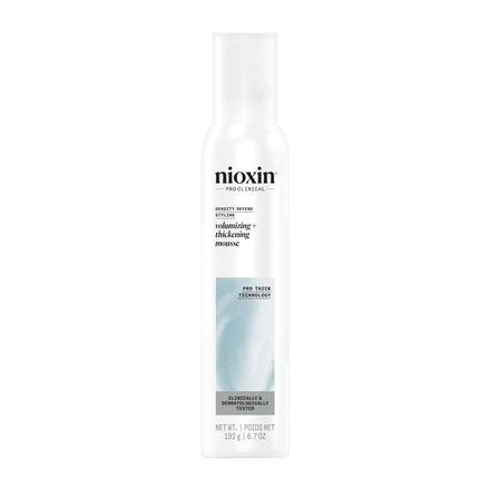 Nioxin Density Defend Volumising + Thickening Hair Mousse - Volumising Hair Mousse For Fine and Thinning Hair, 200ml