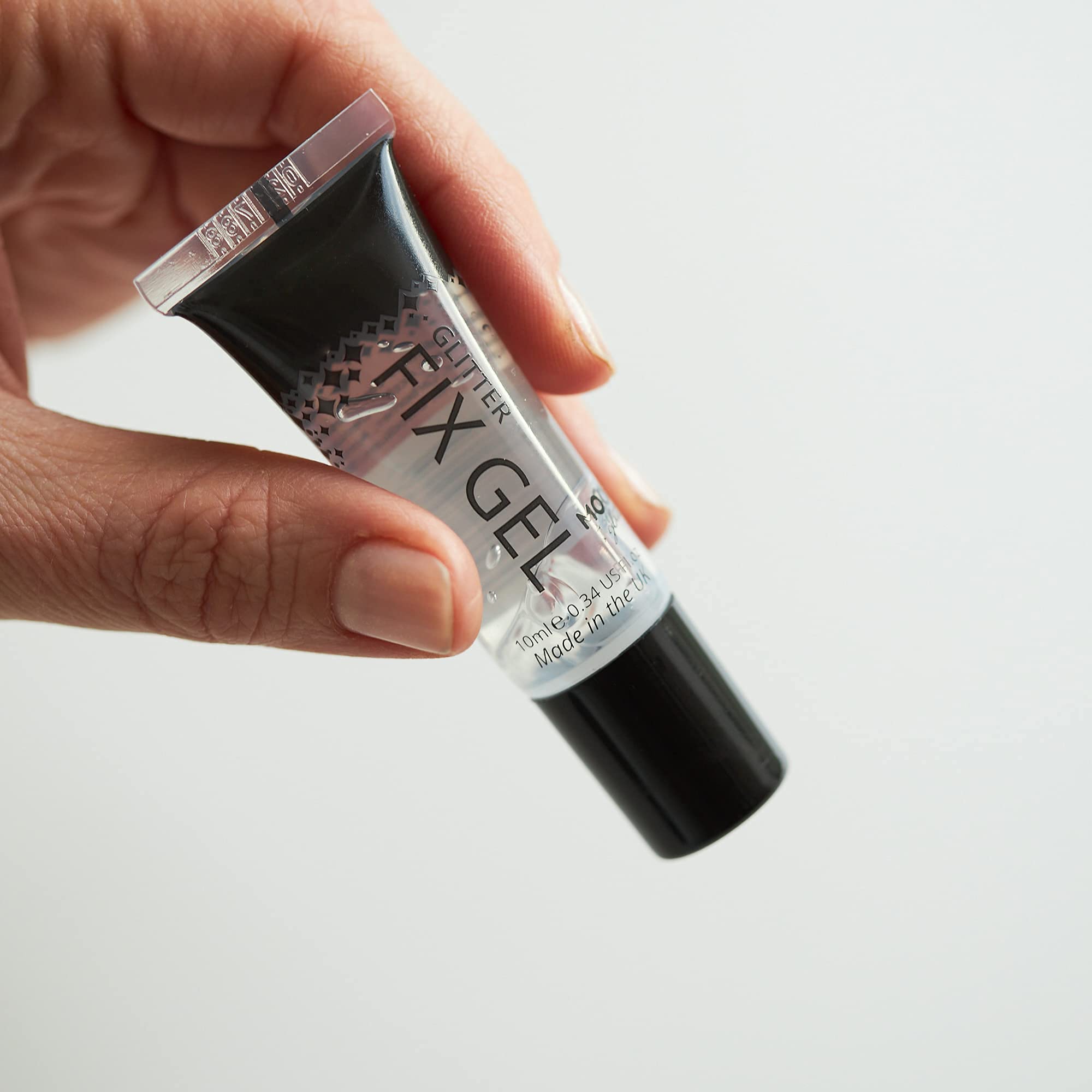 Glitter Fix Gel by Moon Glow - Cosmetic Glitter Adhesive Primer for Face and body. For all glitters including fine, chunky, holographic, iridescent and bio