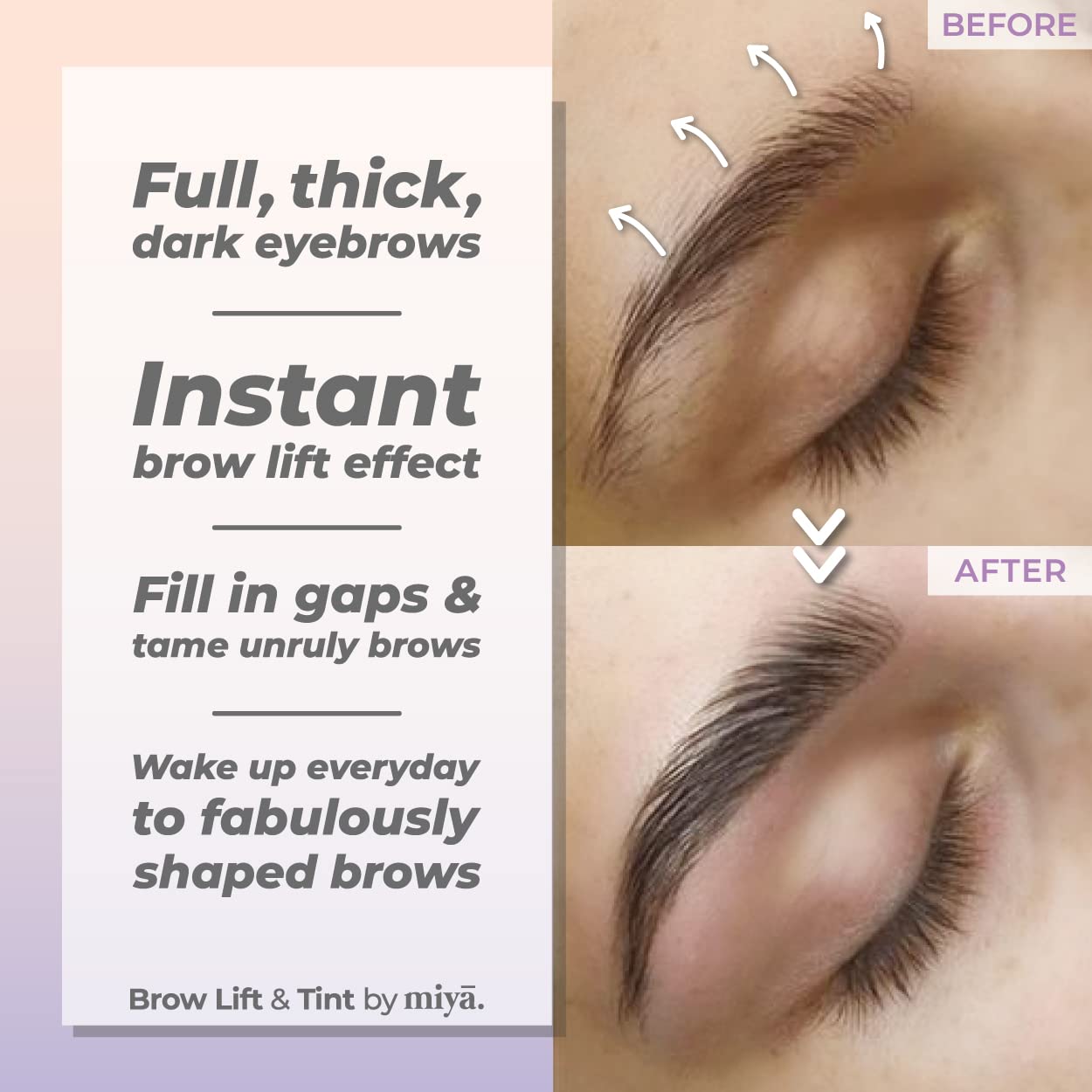 Lash Lift and Tint Kit | Brow Lamination and Tint Kit | MIYA LASH | All in 1 Eyelash and Eyebrow Lift Kit with Black Colour Tint | Keratin Lash Perm LVL | Beginner Friendly | All Tools Included