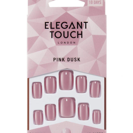 Elegant Touch Colour False Nails - Pink Dusk (Squoval)