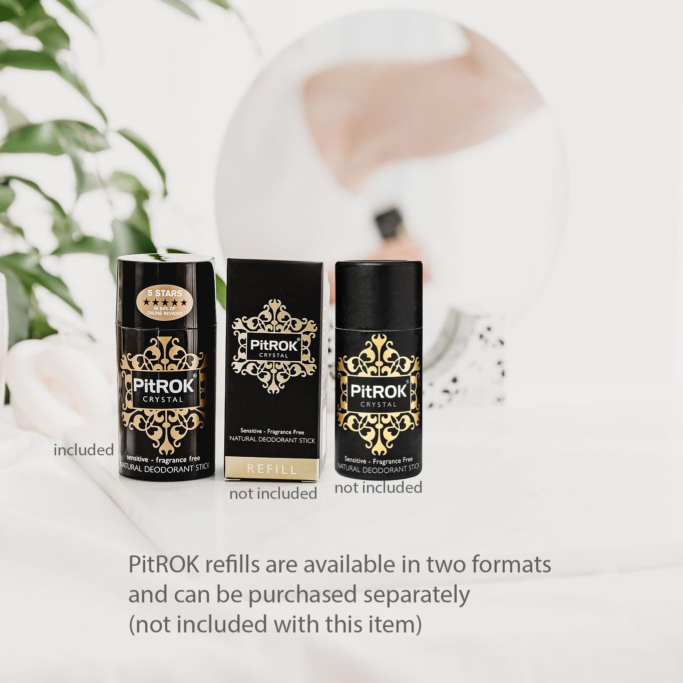 Pitrok Crystal - Natural Deodorant Stick - 100g
