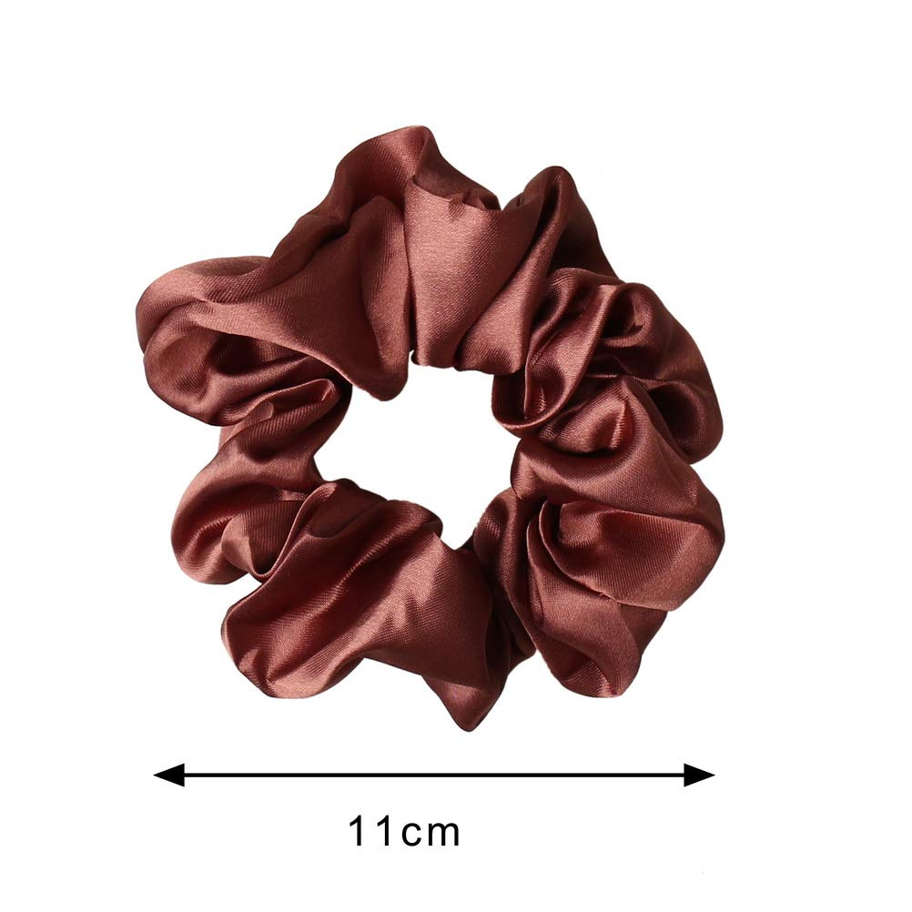 6 Pcs Lager Velvet Scrunchies, Soft Hair Scrunchies for Girls, Elastic Hair Ties Ropes Hair Accessories