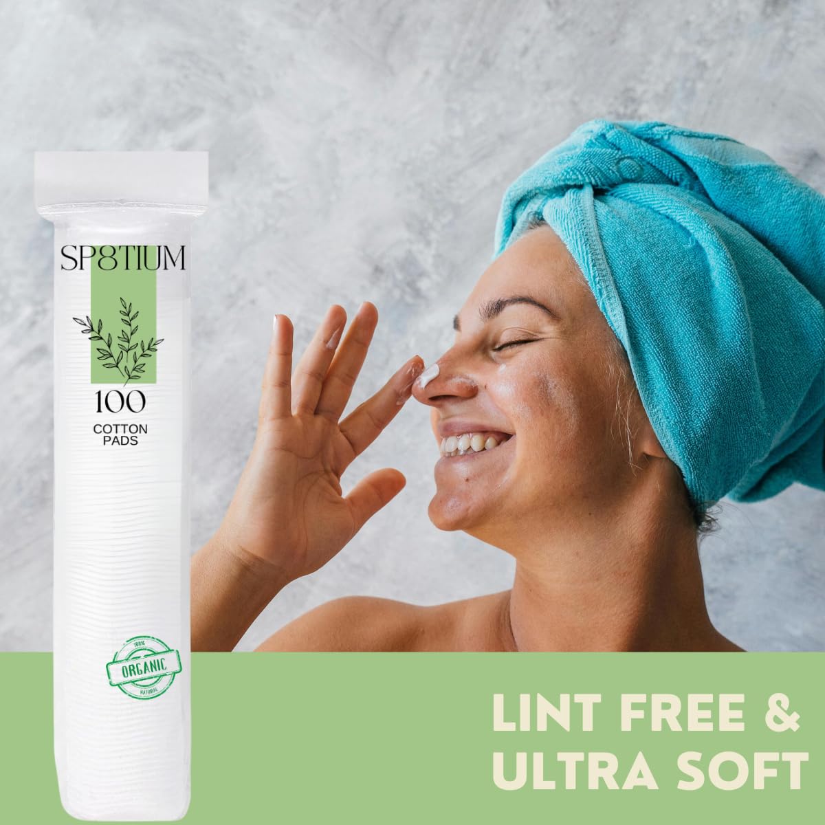SP8TIUM Cotton Pads Cotton Wool Pads Non-Fleecing No Shed Makeup Remover (600 Pack)