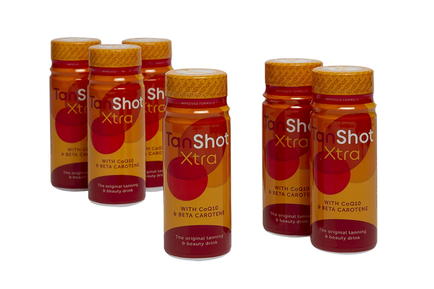 X6 Tanshot / Sunshot Tanning drinks, Promotes tanning and cares for your skin (X6 60ml bottles) by tanshot