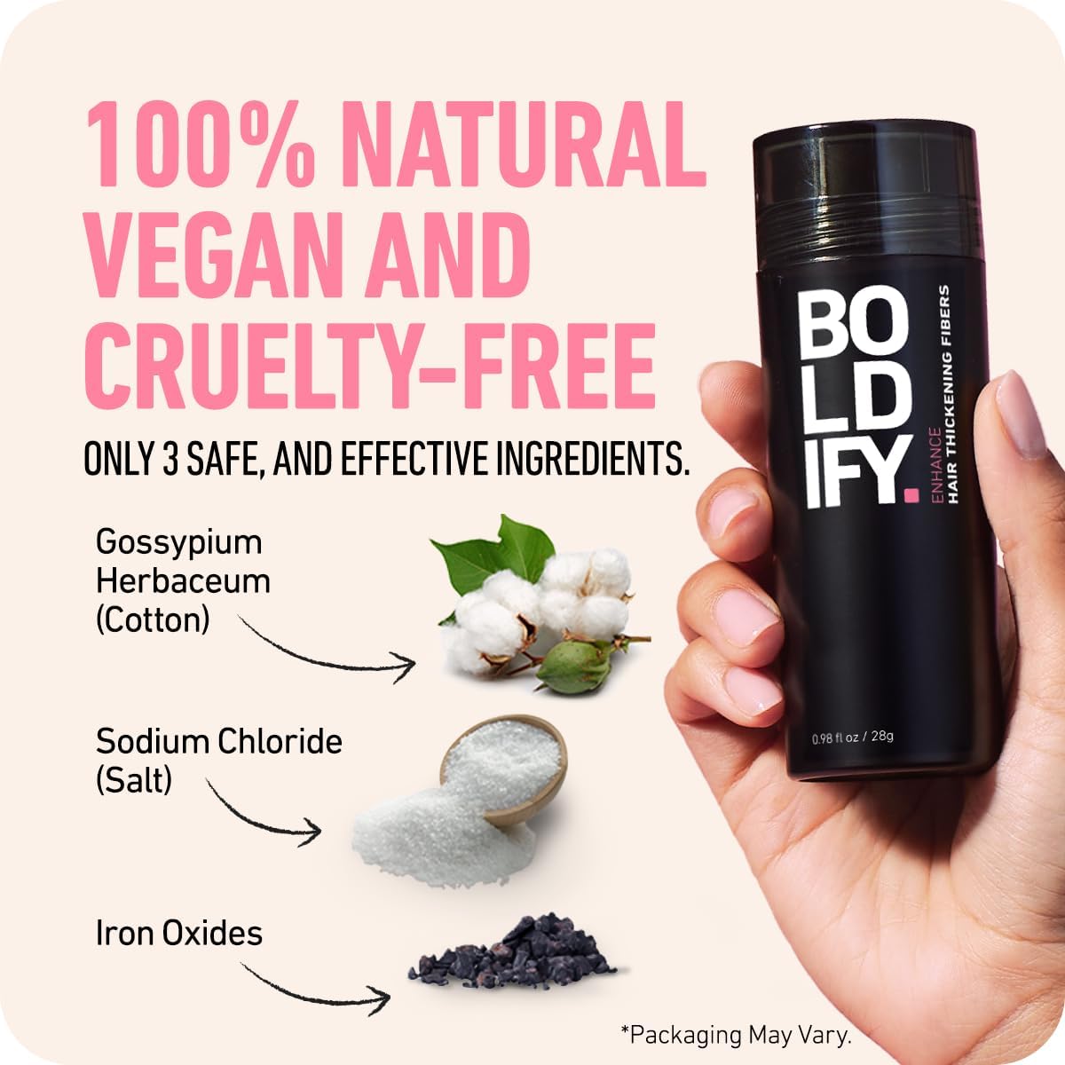 BOLDIFY Hair Fibres (28g) - Fill In Thinning and Fine Hair for an Instantly Fuller, Thicker Look - 14 Shades for Women and Men - Medium Brown