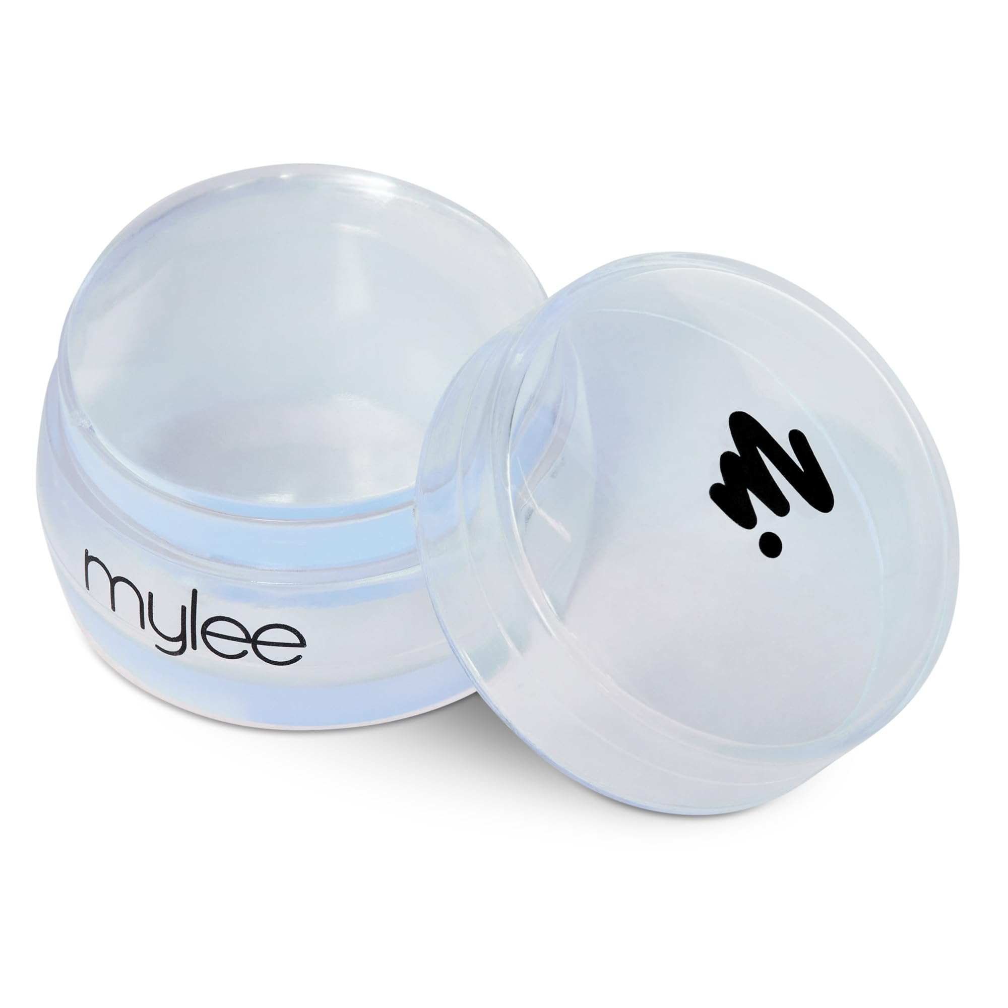 Mylee French Me Kit with Stamper – Salon Quality French Manicure at Home, Includes White & Nude Gel Nail Polish + Clear Silicone Stamping Tool, Cure Under UV LED Lamp