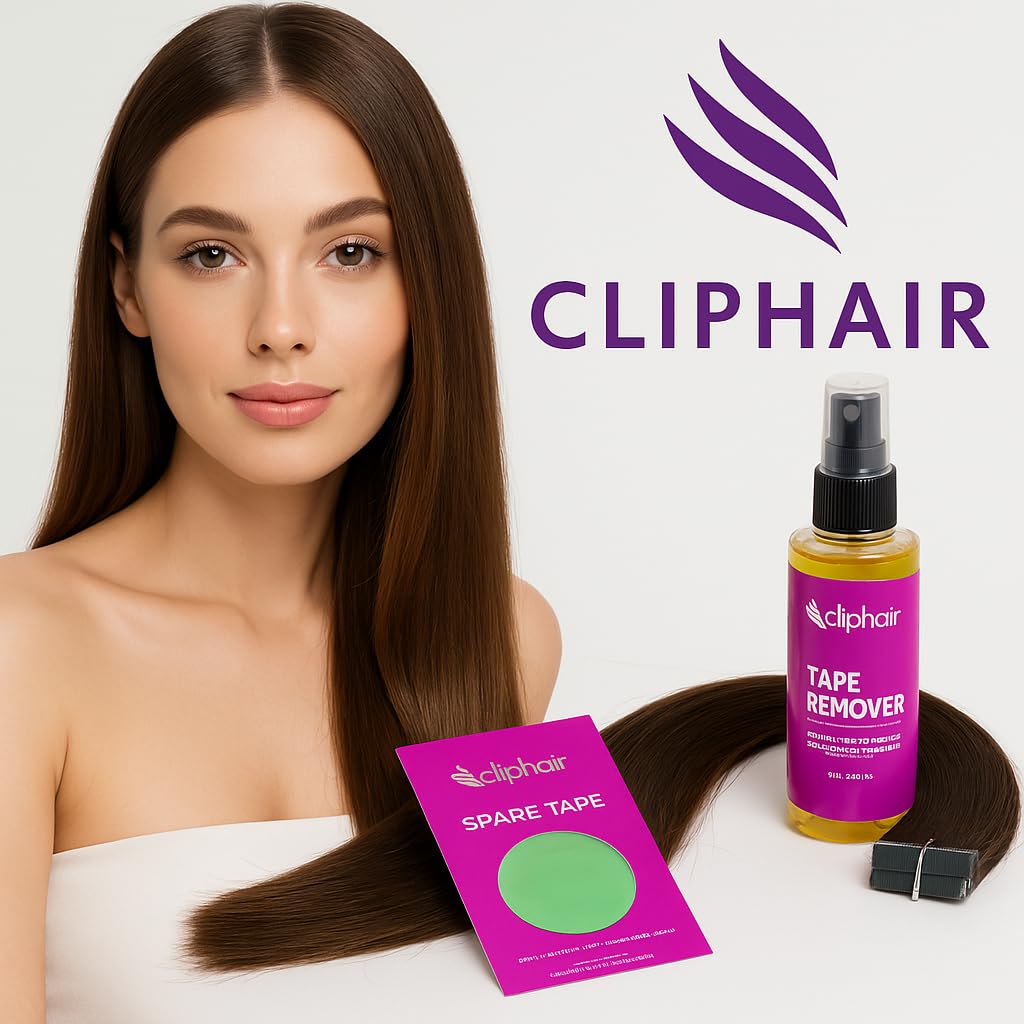 Cliphair Tape Hair Extensions Remover 118ml, Easy to Use Tape Remover Hair Extensions 4 FL oz, Citrus Oil Enriched Adhesive Tape Remover