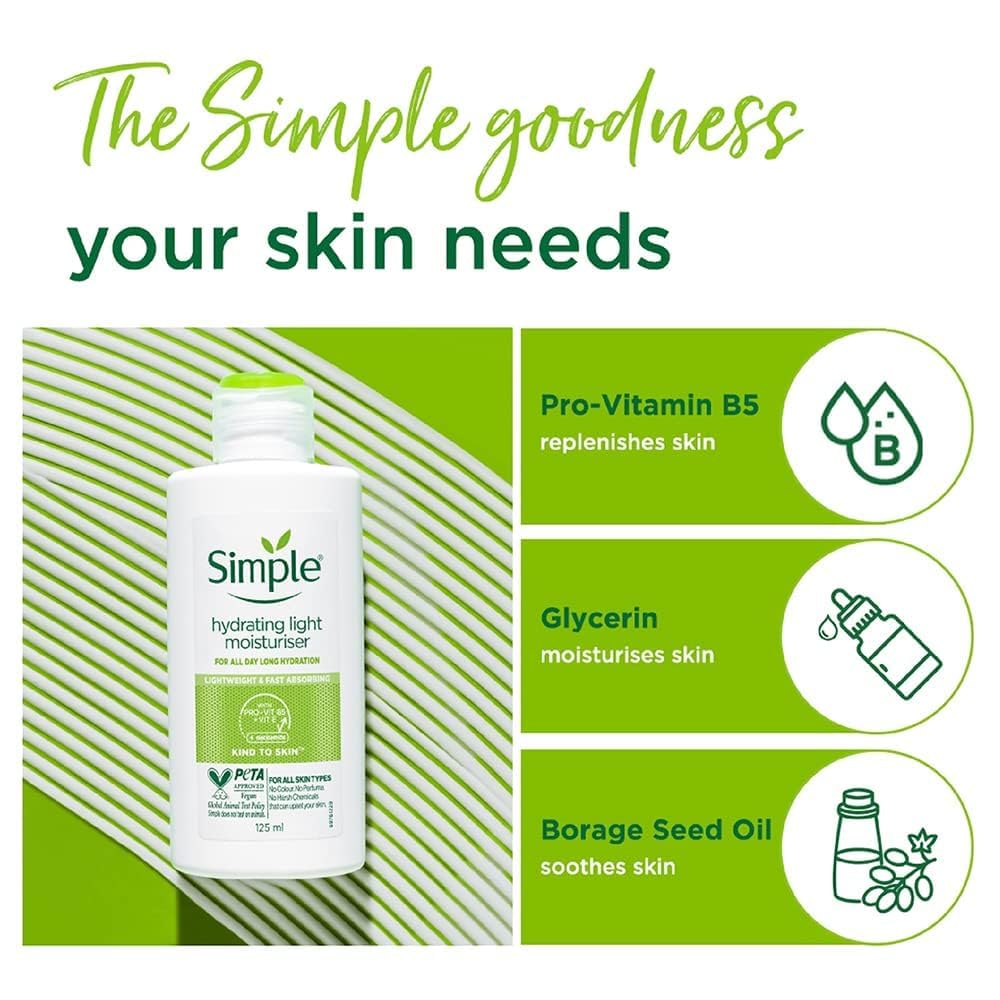 Simple Kind To Skin Hydrating Light Moisturiser 125 ml by Simple