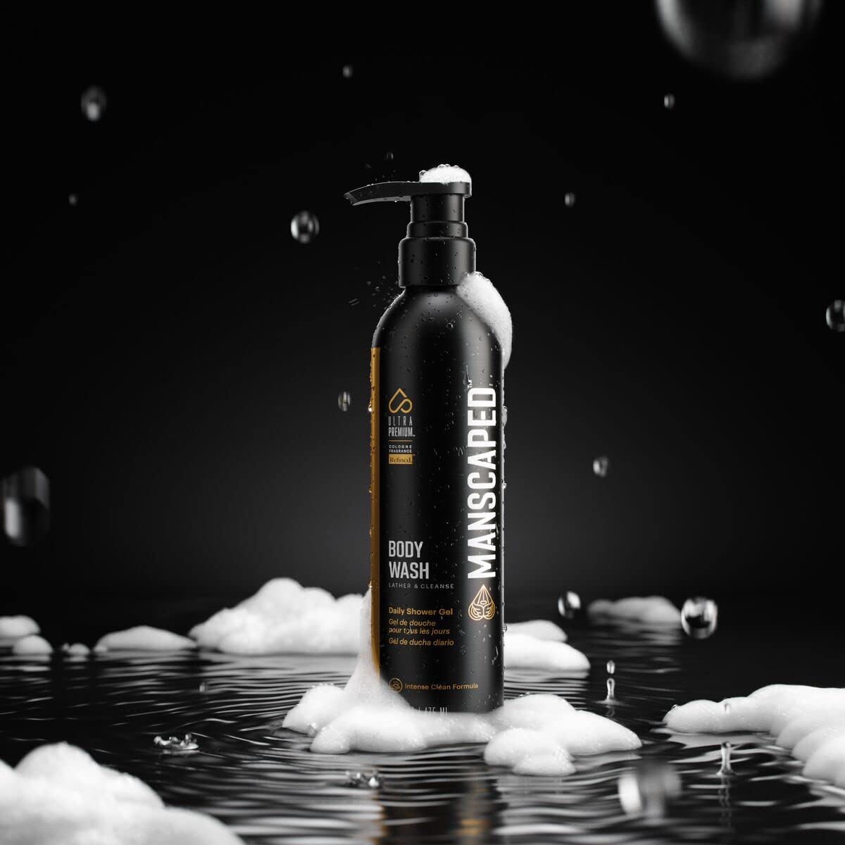 MANSCAPED® Men’s UltraPremium Body Wash, Luxurious Clean Formula Infused with Aloe Vera and Sea Salt, Refreshing and Nourishing Daily Shower Gel for Hydrating Skin, (16 oz)
