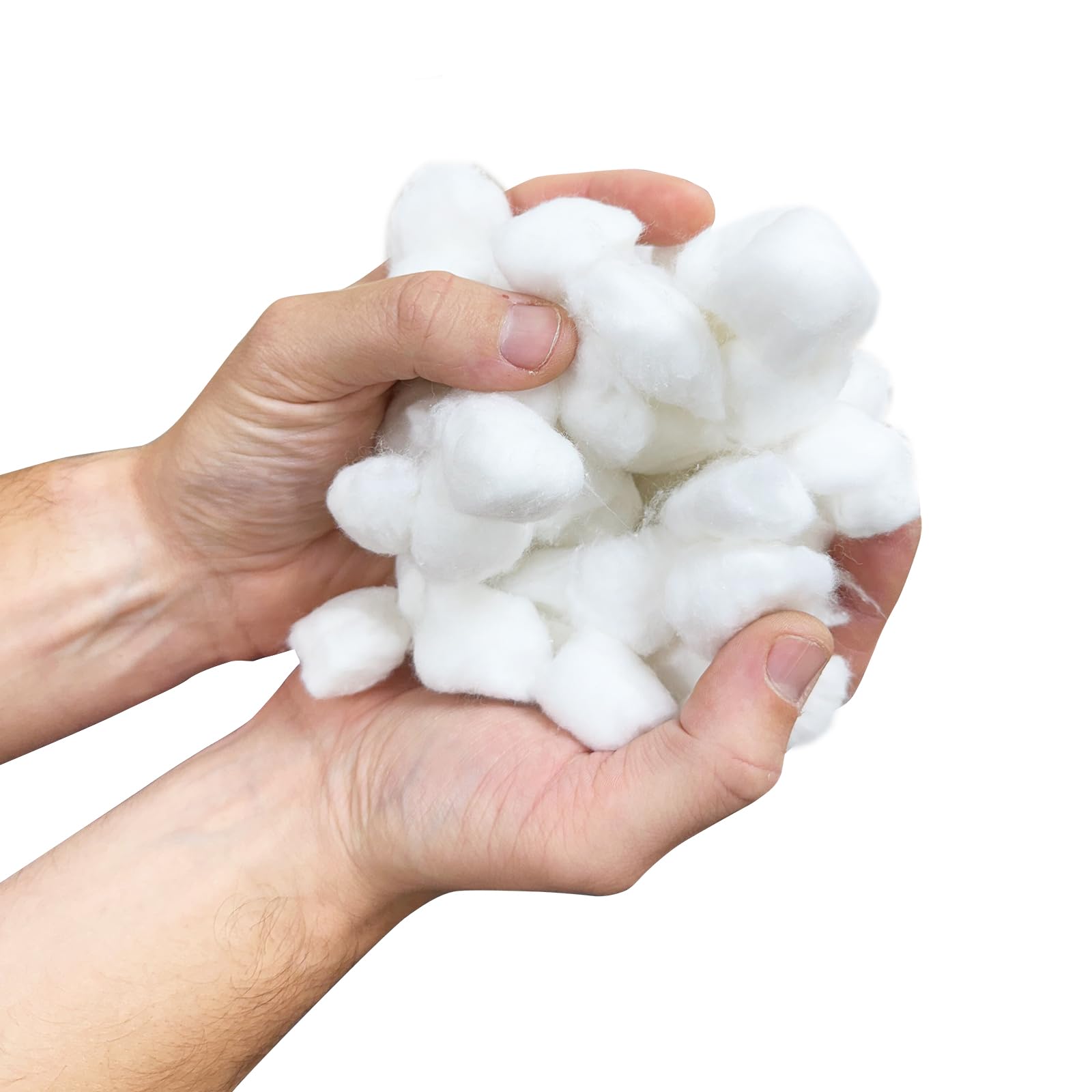 2500pc Full Box (5X 500pc Bags) | RE-GEN 100% Natural Cotton Wool Balls Healthcare Dressing Cleaning Cotton Wool Pads | Ideal for First Aid, Health & Beauty, Personal Care, Cosmetics