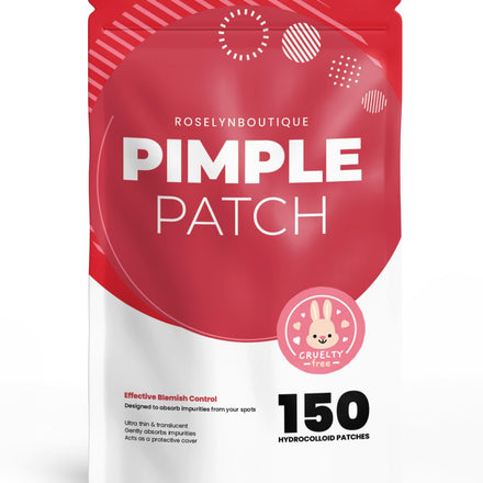 ROSELYNBOUTIQUE Pimple Patches for Face - Hydrocolloid Acne Patches For Zits Blemishes Pore Strips - Vegan Cruelty-Free Skincare Products Skin-Friendly (150 Dots)