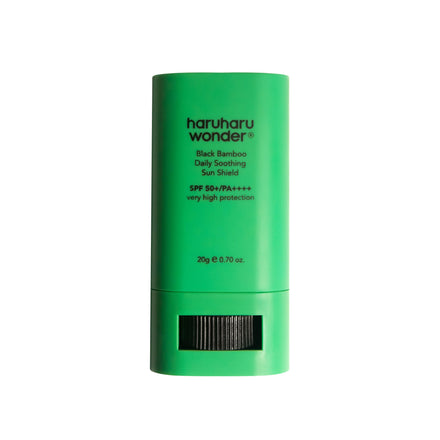 Haruharu Wonder Black Bamboo Daily Soothing Sun Shield 20g Sunscreen Stick, 0.7 Ounce (Pack of 1)
