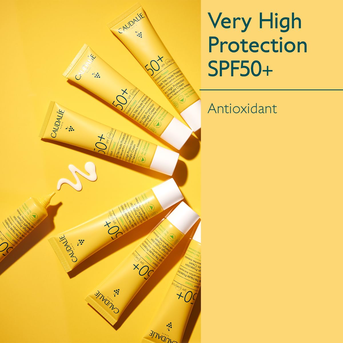 Caudalie Sun Cream Vinosun Protect Very High Protection Lightweight Cream SPF50+ - 40 mL