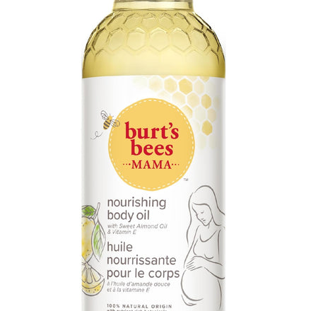 Burt's Bees Body Oil for Pregrancy Stretch Marks, with Vitamin E, Sweet Almond Oil & Lemon Oil, 147.8ml