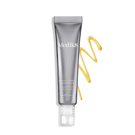 Medik8 Crystal Retinal Ceramide 6 Eye Cream - Anti Ageing & Anti Wrinkle - Smooth & Lift Eye Cream - 0.06% Retinal Strength - 11x Faster than Retinol - For Regular Vitamin A Users - 15ml