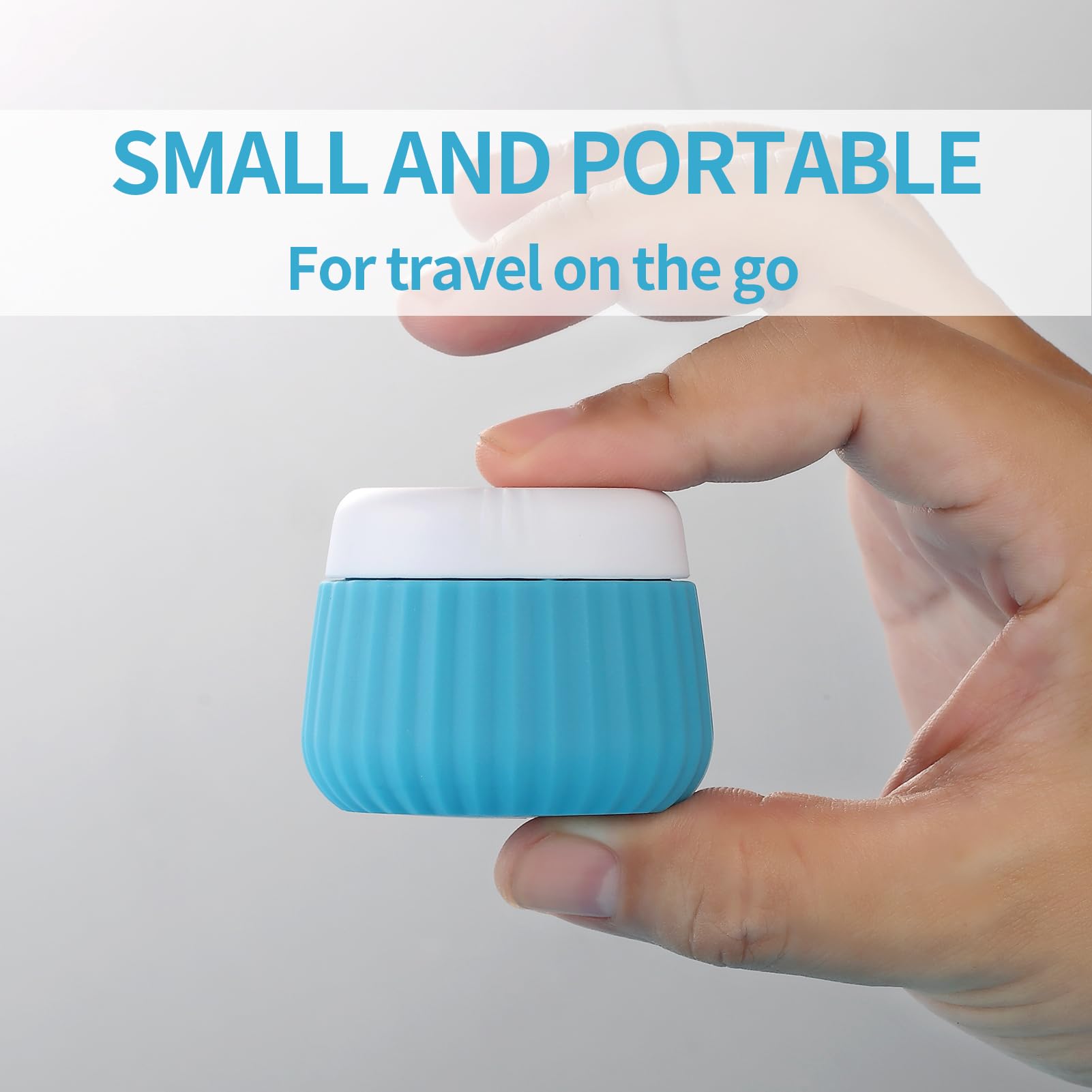 Gemice Travel Bottles for Toiletries 8 pcs Tsa Approved Travel Size Toiletries 90ml Travel Containers for Toiletries Silicone Cream Jars with Clear Bag Leak Proof Silicone Squeezable Travel Essentials