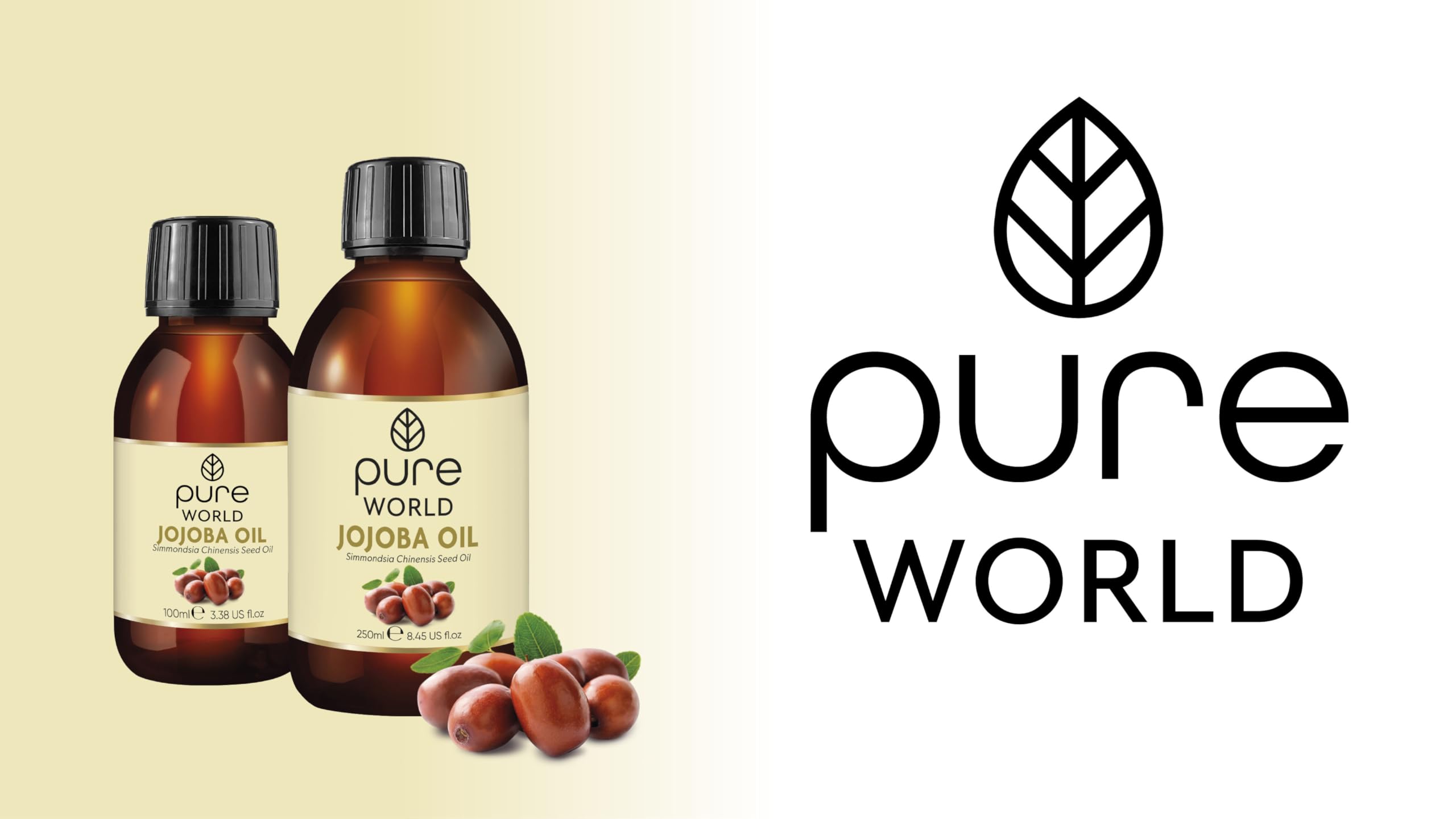 Pure World Natural Jojoba Oil… Jojoba Oil, 1 Litre Jojoba Oil Cold Pressed 100% Pure and Undiluted