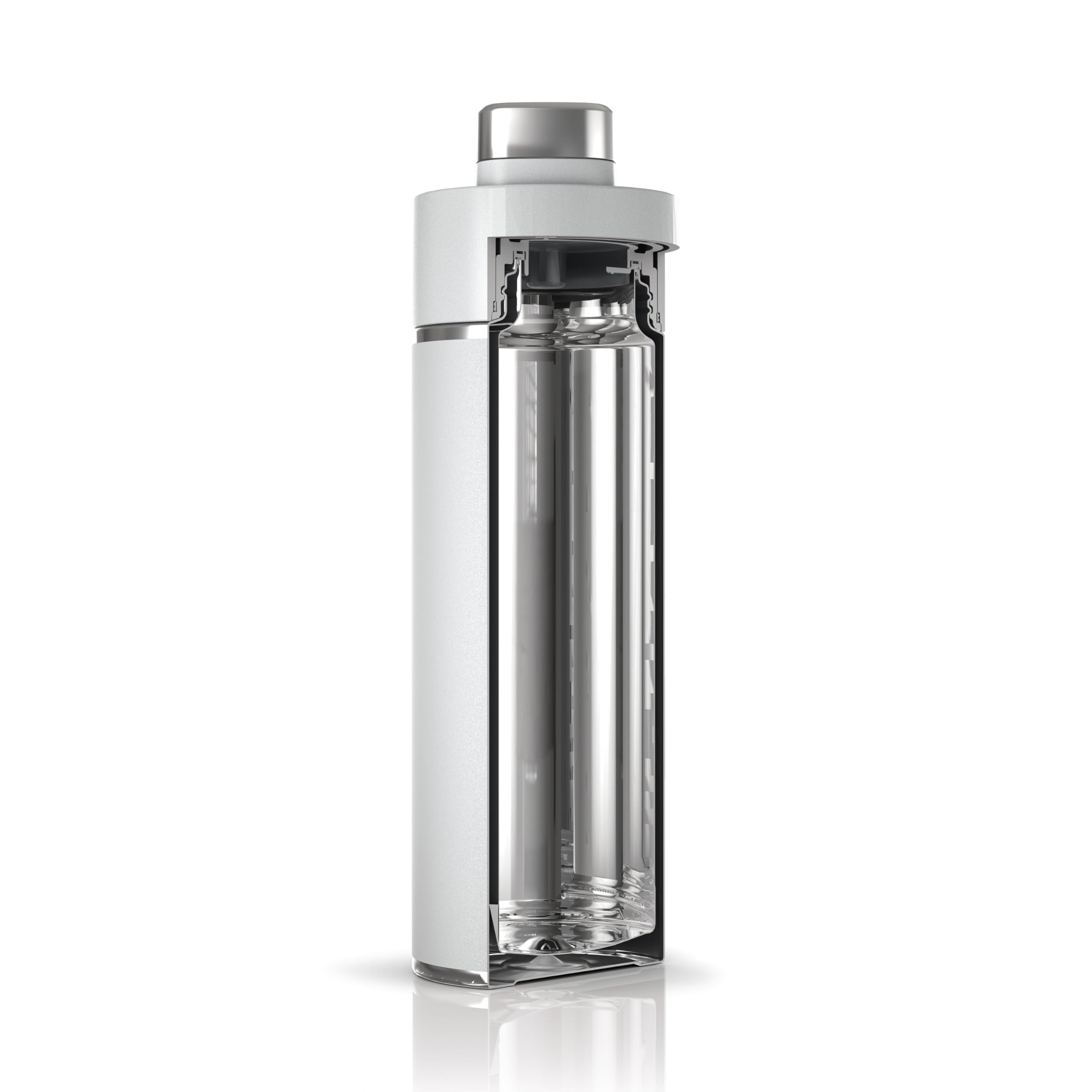 Ninja Thirsti Water Bottle and Flask 700 ML With Leak-Proof Lid, Designed For Carbonated, Hot & Cold Drinks, Ideal For Travel & Sports, Triple Insulated, Stainless Steel Bottle, White, DW2401EUUKWH