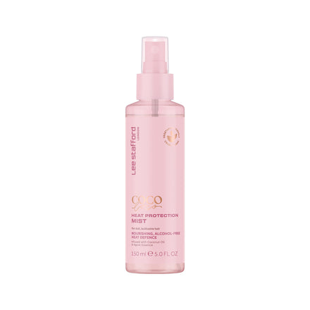 Lee Stafford Heat Protectant Spray | Coco Loco Collection - Lightweight, Frizz Control Thermal Defense Shine Mist for Daily Use, Flat Iron & Blow Dry Safe, Coconut Scented, 6.7 Fl Oz