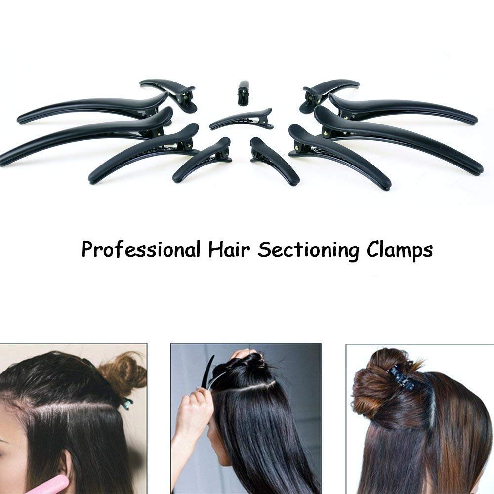12pcs Hair Clips for Styling Sectioning + 1pcs Antistatic Parting Comb for Women Girl Stylist Hair Braiding Cutting Hairdressing Salon Tool by JT JUSTIME