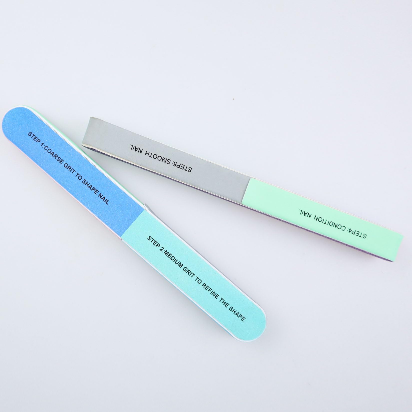 2Pcs Nail Buffer, 7-Sided Nail Buffer Blocks, Professional Nail Files, Manicure Sanding File for Natural Nails Acrylic Nail Polishing Nails