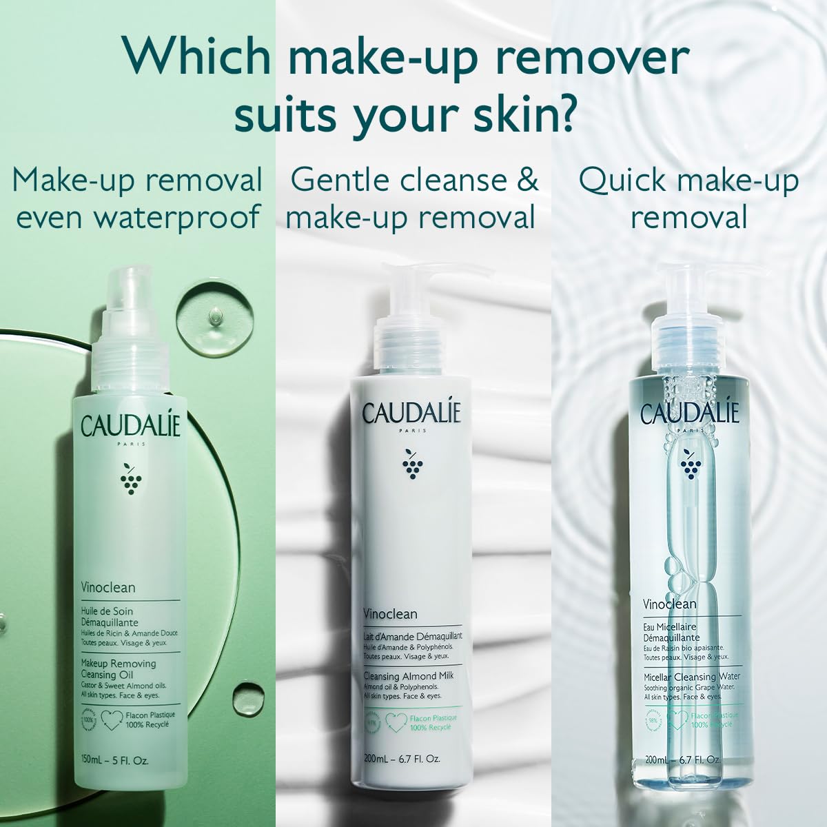 Caudalie Vinoclean Make-up Removing Cleansing Oil - 150 mL